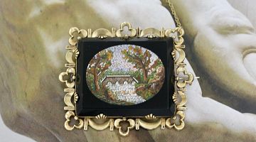 Antique Micro-Mosaic Brooch