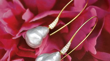 South Sea Keshi Pearl Drop Earrings