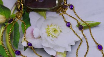 Antique Amethyst Necklace